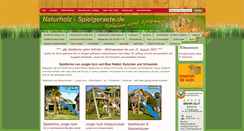 Desktop Screenshot of naturholz-spielgeraete.de